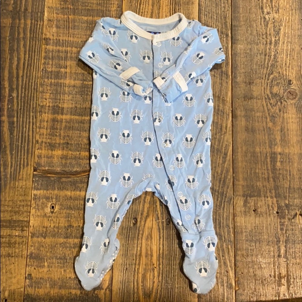 Kickee Pants Button Sleeper Onsie - bugs! 🐛